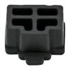 iexcell 50 Pcs Black Ethernet Hub Port RJ45 Anti Dust Cover Cap Protector Plug view 3