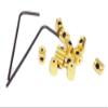 NEW Longer 7mm Brass Pin Keepers Locks 12 Pin Backs With 2 Wrenches view 1