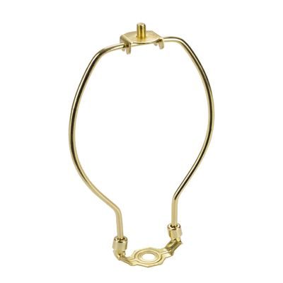Aspen Creative 20006-1 Saddle, 10" Lamp Harp, Polished Brass