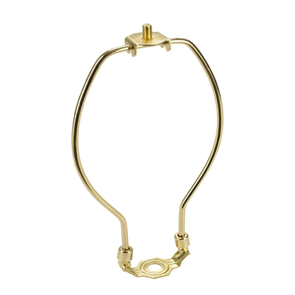Aspen Creative 20006-1 Saddle, 10" Lamp Harp, Polished Brass