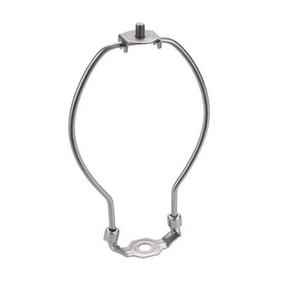 Aspen Creative 20007-2 Saddle, 10" Heavy Duty Lamp Harp, Satin Nickel