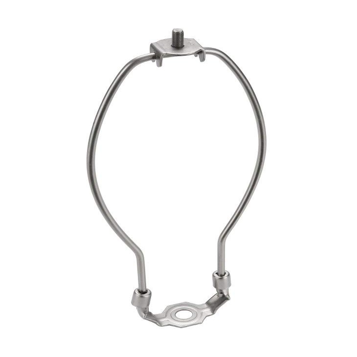 Aspen Creative 20007-2 Saddle, 10" Heavy Duty Lamp Harp, Satin Nickel