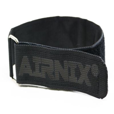 AIRNIX 4pc 18" x 1.5" (13 useable) Nylon Webbing Hook and Loop Cinch Straps with Metal Buckle, Reusable Fastening, Securing, Cable Straps