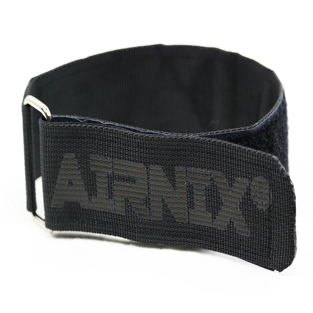 AIRNIX 4pc 18" x 1.5" (13 useable) Nylon Webbing Hook and Loop Cinch Straps with Metal Buckle, Reusable Fastening, Securing, Cable Straps