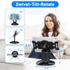 AboveTEK Retail Kiosk iPad Stand, 360 Rotating Commercial POS Tablet Stand, Fits 6"-13" (Screens) iPad mini Pro-Business Swivel Tablet Holder, for Store Office Reception Kitchen Desktop (Black) view 4