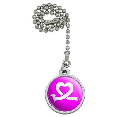 GRAPHICS & MORE Dachshund Wiener Dog Love Heart Ceiling Fan and Light Pull Chain