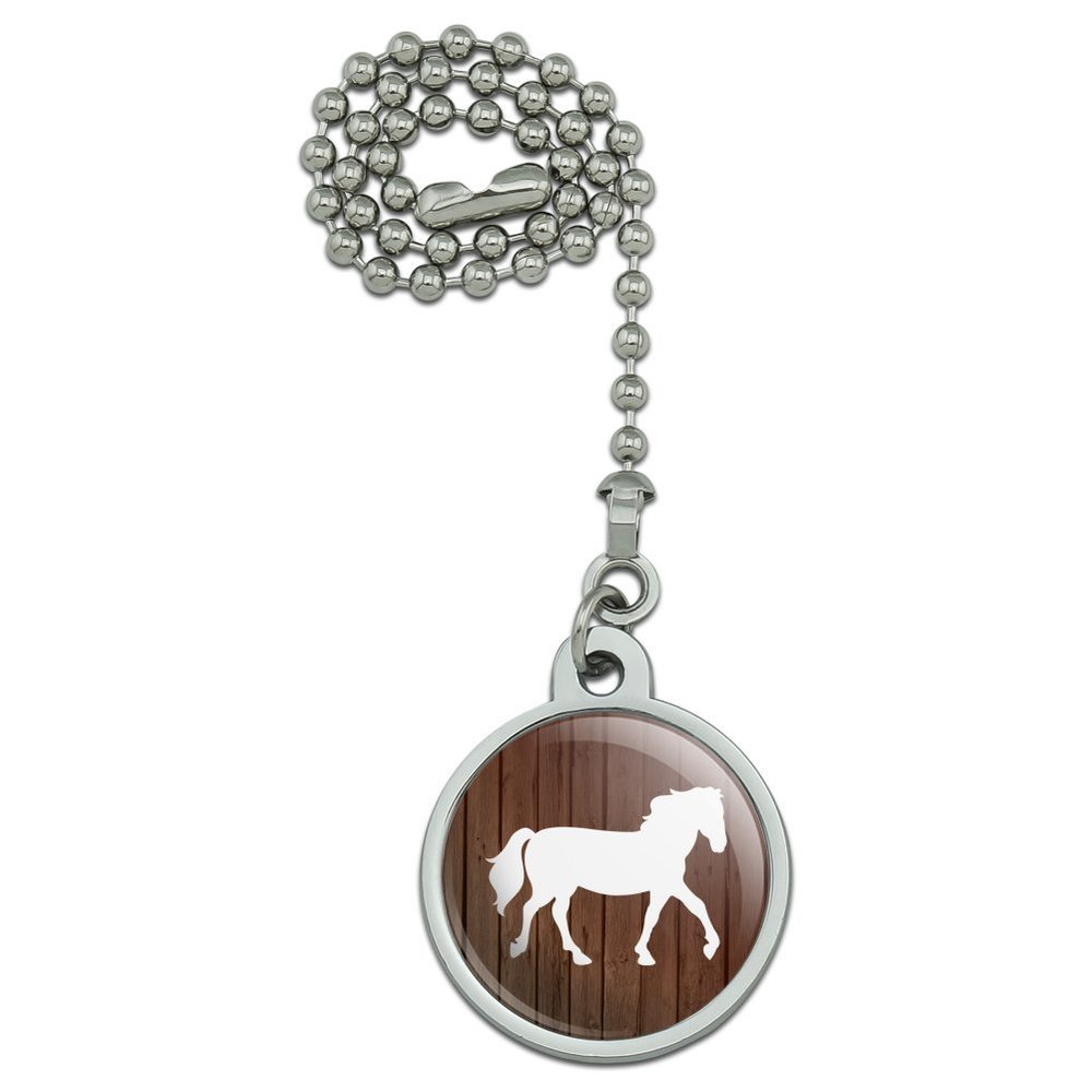 GRAPHICS & MORE Horse Silhouette Cowboy Western Ceiling Fan and Light Pull Chain