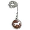 GRAPHICS & MORE Horse Silhouette Cowboy Western Ceiling Fan and Light Pull Chain view 1