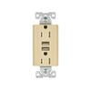 Eaton TR7755V-BOX 15 Amp 125V Combination USB 3.1A Charger with Duplex Receptacle, Ivory view 1