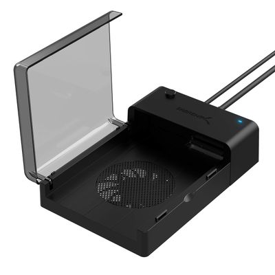 SABRENT USB 3.0 to SATA External Hard Drive Lay Flat Docking Station with Built in Cooling Fan for 2.5 or 3.5in HDD, SSD [Support UASP and 22TB] (EC-DFFN)