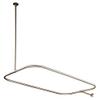 Kingston Brass CC3158 44-1/2-Inch Large Size by 25-1/4-Inch Rectangular Shower Rod, Brushed Nickel view 1