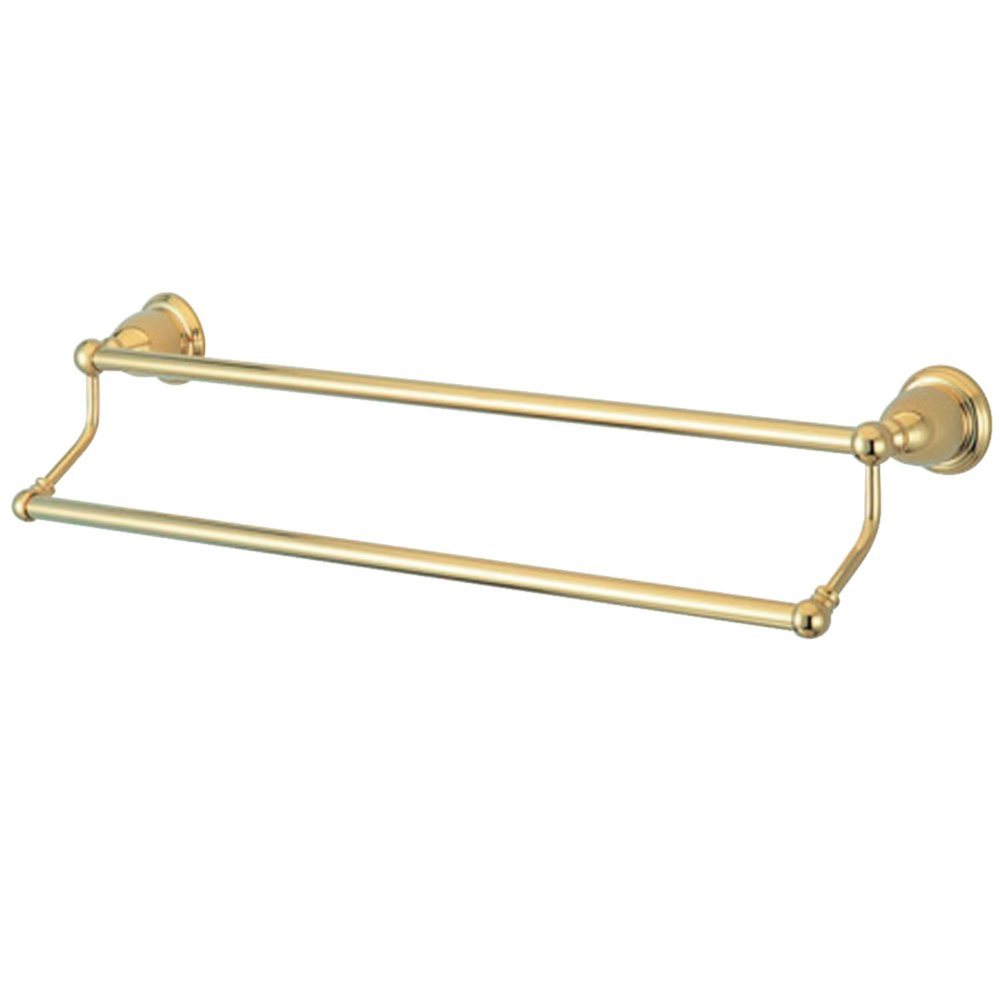 Kingston Brass BA1753PB Heritage 24-Inch Double -Towel Bar, Polished Brass