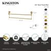 Kingston Brass BA1753PB Heritage 24-Inch Double -Towel Bar, Polished Brass view 3