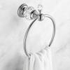 Kabter Crystal Series Brass Bathroom Hand Towel Ring, Polished Chrome view 4