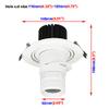 LUMINTURS 20W COB LED Ceiling Picture Spot Wall Project Focus Lamp Adjustable Fixture Light White-Finish Pure White view 2