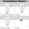 LUMINTURS 20W COB LED Ceiling Picture Spot Wall Project Focus Lamp Adjustable Fixture Light White-Finish Pure White view 3