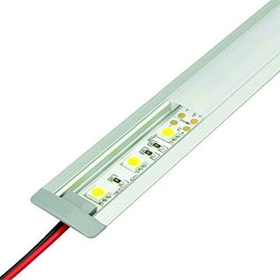 TECLED 4ft. 46" LED Aluminum Profile U Channel Recessed Mount Frosted Diffuse Cover, Clear Anodized Part#20302