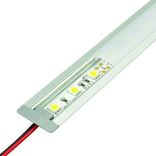 TECLED 4ft. 46" LED Aluminum Profile U Channel Recessed Mount Frosted Diffuse Cover, Clear Anodized Part#20302