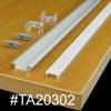 TECLED 4ft. 46" LED Aluminum Profile U Channel Recessed Mount Frosted Diffuse Cover, Clear Anodized Part#20302 view 2