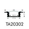 TECLED 4ft. 46" LED Aluminum Profile U Channel Recessed Mount Frosted Diffuse Cover, Clear Anodized Part#20302 view 3