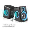 RECCAZR SP2040 Surround Computer Speakers with Deep Bass USB Wired Powered Multimedia Speaker for PC/Laptops/Smart Phone Built-in 4 Loudspeaker Diaphragm(Blue) view 2