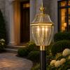 Generation Lighting Lancaster 3-Light Post Lantern in Polished Brass view 2