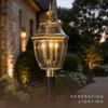 Generation Lighting Lancaster 3-Light Post Lantern in Polished Brass view 3