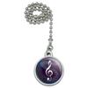 GRAPHICS & MORE Treble Clef on Music Notes Ceiling Fan and Light Pull Chain view 1