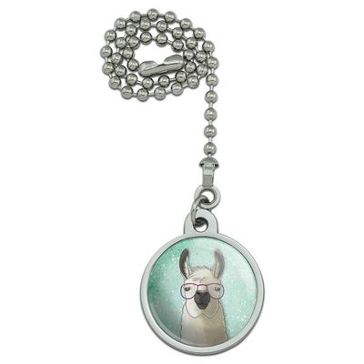 GRAPHICS & MORE Hip Llama with Glasses Ceiling Fan and Light Pull Chain
