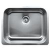 Whitehaus WHNU2318-BSS Noah's Collection 23-1/2-Inch Single Bowl Undermount Kitchen Sink, Brushed Stainless Steel view 1