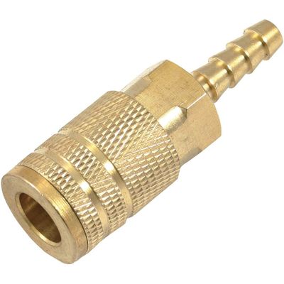 Forney 75480 Air Fitting Coupler, Industrial Milton Style, 1/4-Inch-by-1/4-Inch Hose Barb