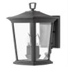 Hinkley Bromley Small LED Wall Mount Lantern, Museum Black, 120V, Add Security to Porches, Patios, Exterior Spaces with Durable LED Outdoor Lighting, Includes 2-5w Cand. LED Lamps, 2360MB-LL view 1
