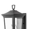 Hinkley Bromley Small LED Wall Mount Lantern, Museum Black, 120V, Add Security to Porches, Patios, Exterior Spaces with Durable LED Outdoor Lighting, Includes 2-5w Cand. LED Lamps, 2360MB-LL view 3