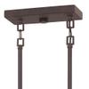 Hinkley Alister Collection Eight Light Linear Chandelier, Buckeye Bronze view 3