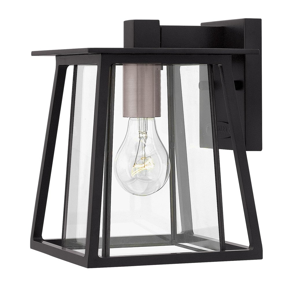 Hinkley Walker One Light Extra Small Outdoor Wall Mount, Black