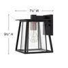 Hinkley Walker One Light Extra Small Outdoor Wall Mount, Black view 2