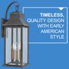 Hinkley Adair Small Single Light Outdoor Wall Mount Lantern, Aged Zinc view 4