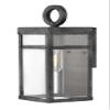 Hinkley Porter Extra Small Wall Mount Lantern, Aged Zinc, 120V, Add Security to Porches, Patios and Exterior Spaces with Ultra-Durable Outdoor Lighting, Aluminum Wall Light, 100w Bulb Included view 1