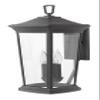 Hinkley Bromley Medium Outdoor Wall Mount Lantern, Museum Black Finish view 1