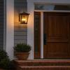 Hinkley Bromley Medium Outdoor Wall Mount Lantern, Museum Black Finish view 2