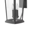 Hinkley Bromley Medium Outdoor Wall Mount Lantern, Museum Black Finish view 4