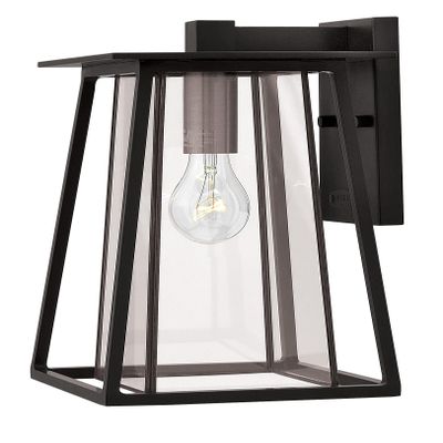 Hinkley Walker One Light Small Outdoor Wall Mount, Black
