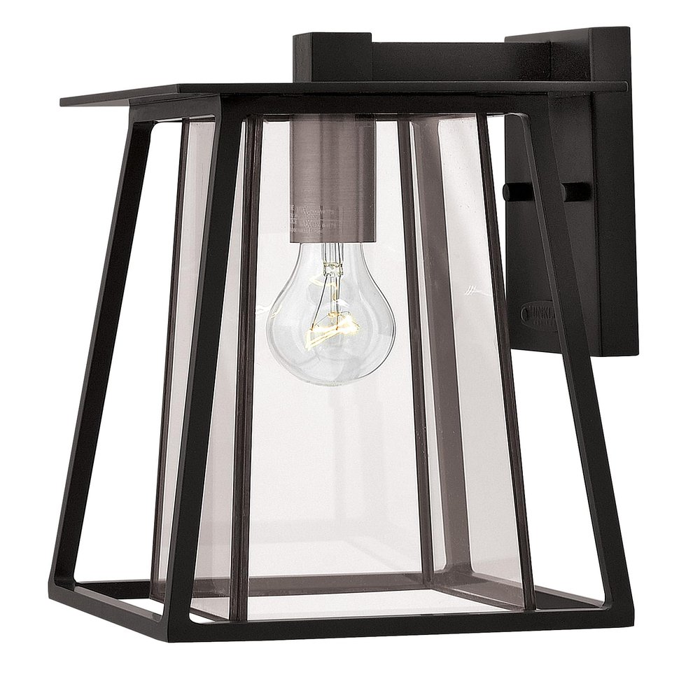 Hinkley Walker One Light Small Outdoor Wall Mount, Black