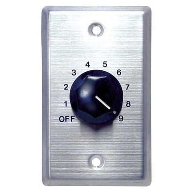 SPECO TECHNOLOGIES 50W 70/25V Mono Attenuator with Steel Wallplate WAT50