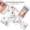 Imikoko iPhone 7/8/SE Hybrid Case, Marble Pattern, TPU & PC, Wireless Charging Compatible, For iPhone 7/8/SE (4.7 inch) view 3
