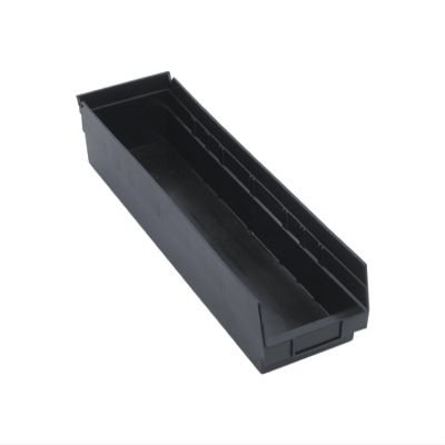 Quantum Storage QSB106 Hanging Plastic Shelf Bin Storage Containers - 23-5/8" x 6-5/8" x 4" - 8 Pack