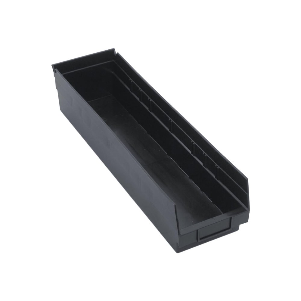 Quantum Storage QSB106 Hanging Plastic Shelf Bin Storage Containers - 23-5/8" x 6-5/8" x 4" - 8 Pack
