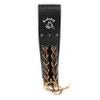 Lace-Up Double Bullpin Holder - Premium Black Leather- Rudedog USA #3011 view 1