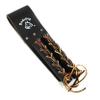 Lace-Up Double Bullpin Holder - Premium Black Leather- Rudedog USA #3011 view 3