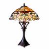 CHLOE Lighting Nora Tiffany Style Victorian 2 Light Table Lamp 18" Shade view 1
